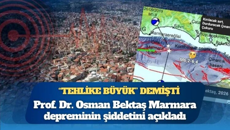 ‘Tehlike büyük’ dediği Marmara depreminin şiddetini açıkladı