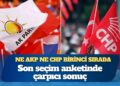 Ne AKP ne CHP birinci sırada: Son seçim anketinde çarpıcı sonuç