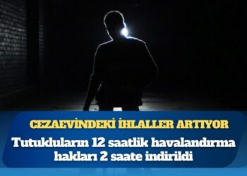 Cezaevindeki ihlaller artıyor: Tutukluların 12 saatlik havalandırma hakları 2 saate indirildi