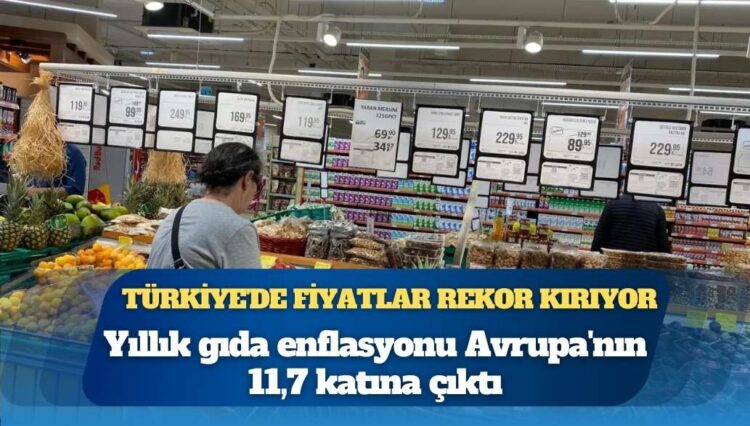 Türkiye’de gıda enflasyonu Avrupa’nın 11 katını aştı