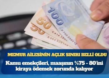 Dört kişilik bir memur ailesinin açlık sınırı belli oldu
