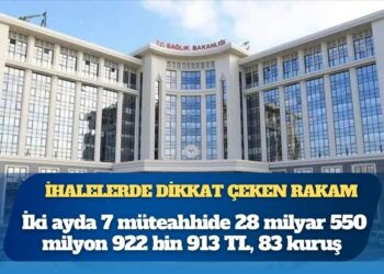 Kamu ihalelerinde dikkat çeken rakam: İki ayda 7 müteahhide 28 milyar 550 milyon 922 bin 913 TL, 83 kuruş