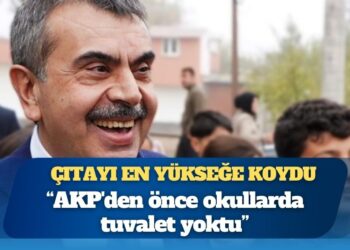 Yusuf Tekin’den ‘yok artık’ dedirten çıkış: AKP’den önce okullarda tuvalet yokmuş