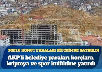 AKP’li belediye konut yapımı için topladığı paraları borçlara, kriptoya ve spor kulübüne yatırdı