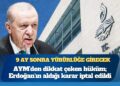AYM’den dikkat çeken hüküm: Erdoğan’ın aldığı karar iptal edildi