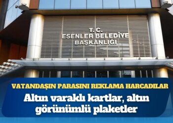 AKP’li Esenler Belediyesi’nden 81 milyonluk ihale: Altın varaklı kartlar, altın görünümlü plaketler