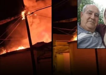 Altınlar için anneanne ve dedesini yaktı