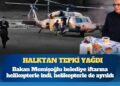 Bakan Memişoğlu belediye iftarına helikopterle indi, helikopterle de ayrıldı