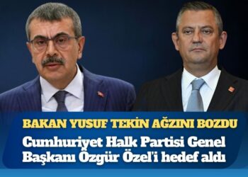 Yusuf Tekin’den CHP lideri Özel’e: Anlama özürlü herhalde bu arkadaş