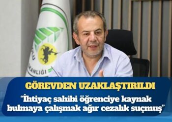 Tutuklanan Bolu Belediye Başkanı Tanju Özcan görevden uzaklaştırıldı