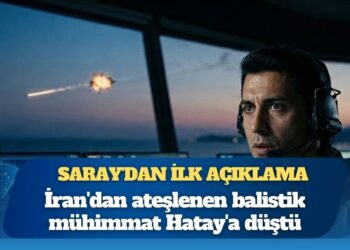 İran’dan ateşlenen füze Hatay’a düştü: Saray’dan ilk açıklama