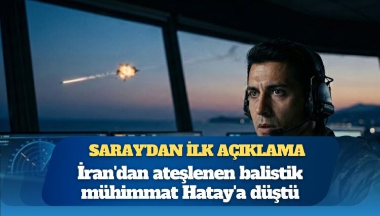 İran’dan ateşlenen füze Hatay’a düştü: Saray’dan ilk açıklama