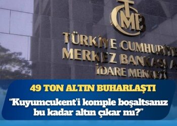 Merkez Bankası’ndan 49 ton altın buharlaştı