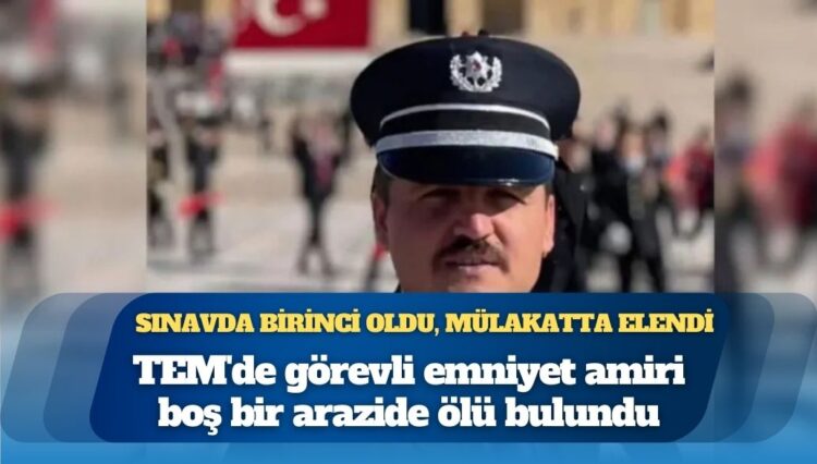 Emniyet amiri canına kıydı: Sınavda birinci oldu, mülakatta elendi