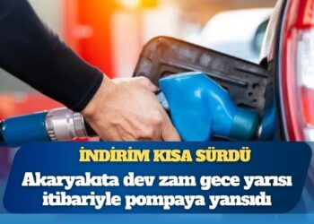 İndirim kısa sürdü: Akaryakıta dev zam geldi