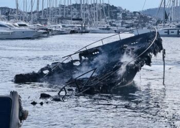 Bodrum’da marinada demirli 8 motoryatta yangın