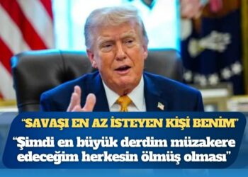 ABD Başkanı Trump: Savaşı en az isteyen kişi benim, şimdi en büyük derdim müzakere edeceğim herkesin ölmüş olması