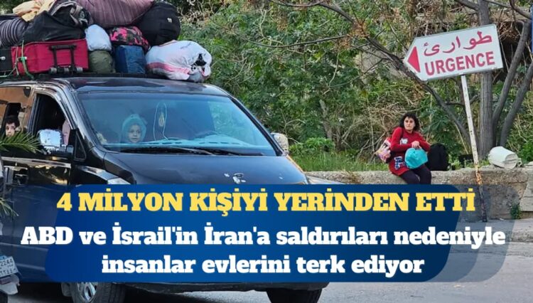 BM: İran savaşı yaklaşık 4 milyon kişiyi yerinden etti