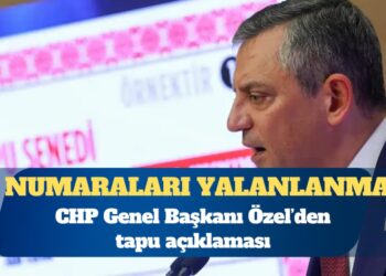 Özgür Özel’den tapu açıklaması: ID numaraları yalanlanmadı